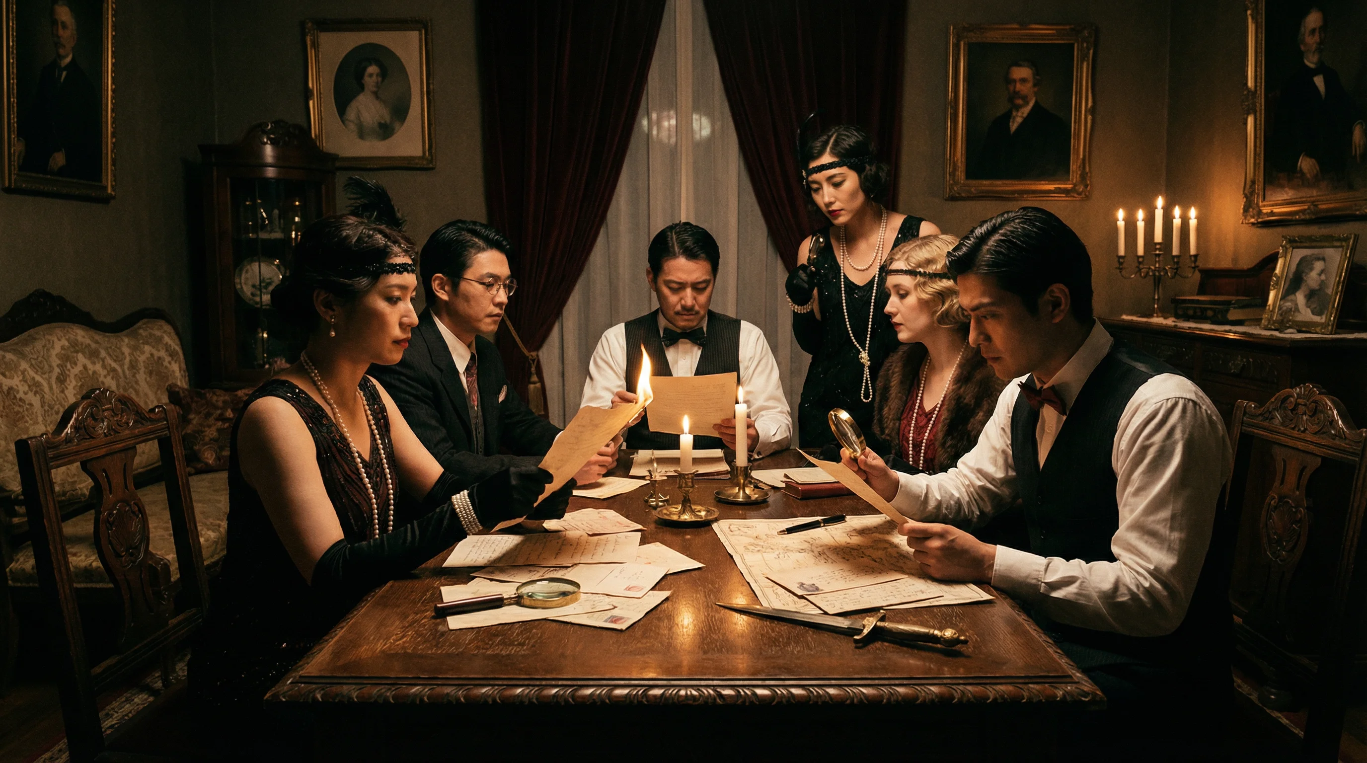 悬疑推理剧本杀《迷雾庄园》精彩游戏场景